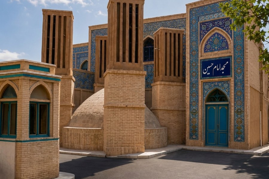 آب‌انبار ۳۰۰ ساله مسجد امام حسین (ع) محله تاریخی حسن آباد مشیر یزد